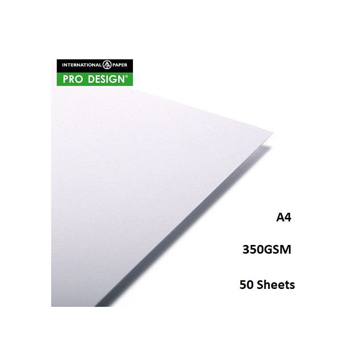 ProDesign High White Card A4 Super Smooth 350GSM