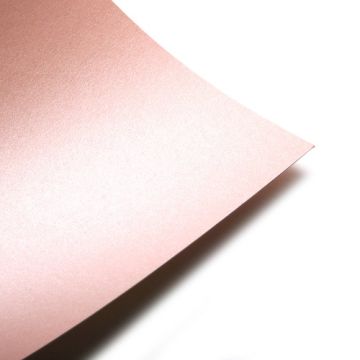 12 Inch Square Paper Salmon Pink Pearl Double Side 120GSM 12 Sheets