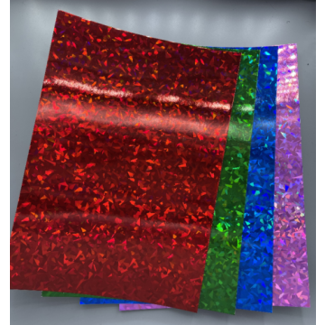 A4 HOLOGRAPHIC CARD ASSORTED COLOUR SHARDS - 10 SHEETS