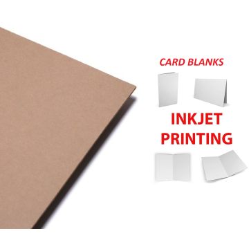 148mm Square Card Blank Kraft Natural Brown Plexus 300GSM x25