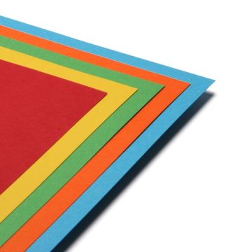 A2 80GSM Coloured Paper Assorted Bright Colours 25 Sheets