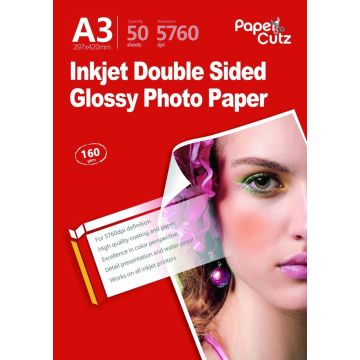 A3 Photo Paper Inkjet Glossy 160GSM Double Side - 500 Sheets