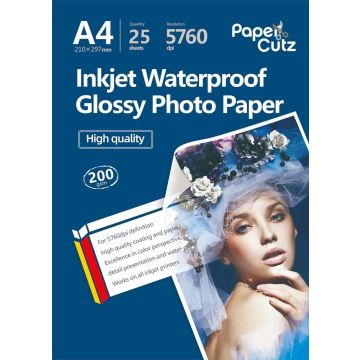 A4 Photo Paper Inkjet Glossy 200GSM High Quality - 25 Sheets