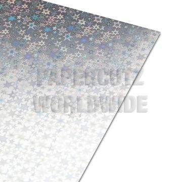 A2 Holographic Card - Large Stars Pattern 250GSM 1 Sheet
