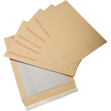 C5 / A5 Board-Backed Envelopes, Please Do Not Bend Brown Pack of 250 