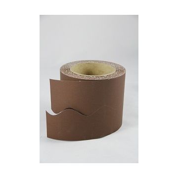 Paper Border Roll Chocolate Brown Scalloped Edge 1 Roll