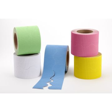 Cool Pack Cardboard Corrugated Border Roll Scalloped Edge - 5 Rolls