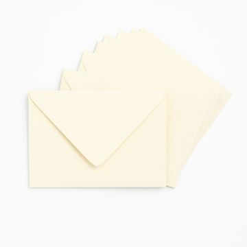 Cream C6 Envelopes Card Making Wedding 100GSM x 25