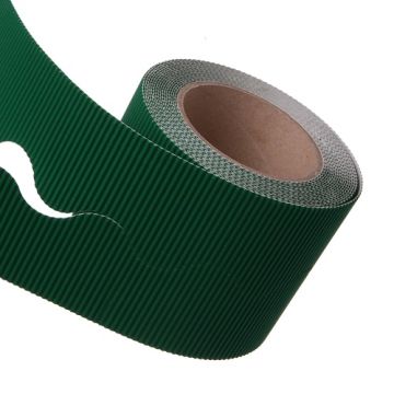 Emerald Green Border Roll Corrugated Cardboard Bordette School x1