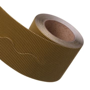 Gold Border Roll Corrugated Cardboard Bordette School  x1