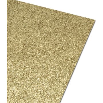 A4 Gold Glitter Card 250GSM None Shed : Pack Size 5 Sheets