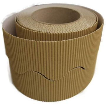 Hessian Border Roll Corrugated Cardboard Bordette School  x1