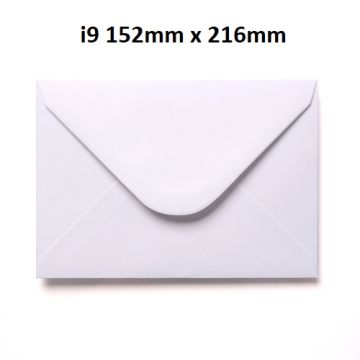 White i9 Envelopes Card Making Invitation 152mm x 216mm x 50
