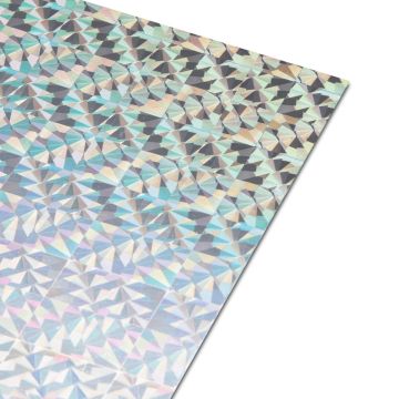 A2 Holographic Card - Diamonds Pattern 250GSM 4 Sheets