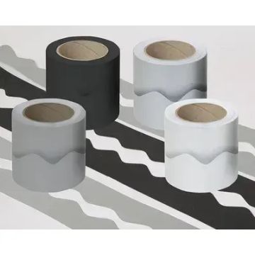 Monochrome Shades Pack Bordette Scalloped Paper Roll - 4 Rolls