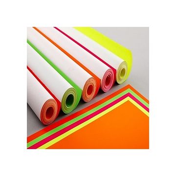 Fluorescent Paper Roll Assorted Pack 10M x 760mm Neon 5 Roll