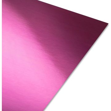 A4 Mirror Card Plum Purple Reflective 250GSM Pack Size : 10 Sheets