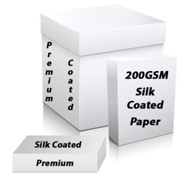 A4 White Silk Printer Card 200GSM Laser and Digital 50 Sheets