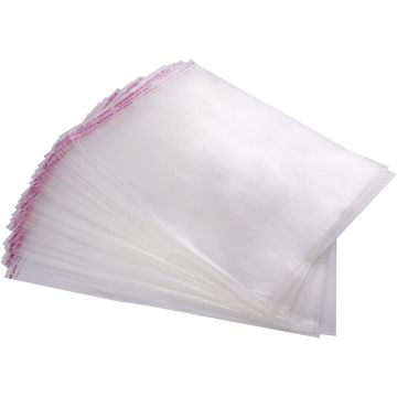 A4+ Cello Bag Clear Cellophane Self Seal 230mm x 300mm 100 Bags