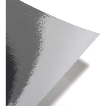 A4 Mirror Card Silver Shiny Metallic Cake Topper 250GSM 10 Sheets