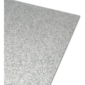A1 Silver Glitter Card 250GSM None Shed - 1 Sheet