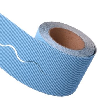 Sky Blue Border Roll Corrugated Cardboard Bordette School  x1