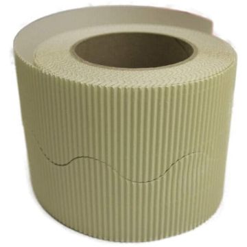 Soft Cream Border Roll Corrugated Cardboard Bordette School  x1