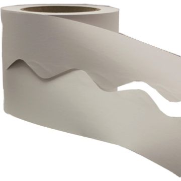 Soft White Display Border Roll Scalloped Edge Paper 100 Metre 1 Roll
