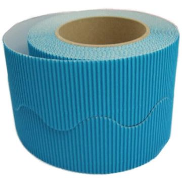 Turquoise Border Roll Corrugated Cardboard Bordette School  x1
