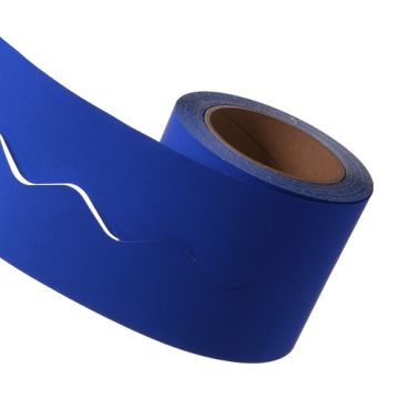Bordette Ultra Blue Paper Border School  Roll 100 Metre 1 Roll