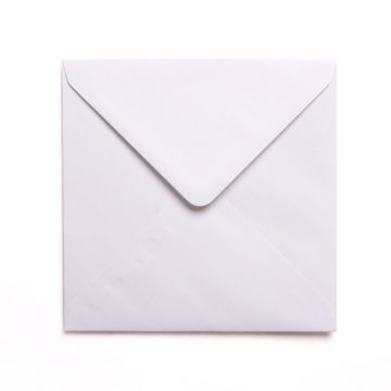 White 130mm Square Envelopes for Card Making and Invitations x 50