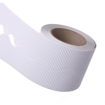 White Border Roll Corrugated Cardboard Bordette School  x1